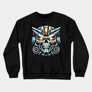 Biomech Skull S01 D76 Crewneck Sweatshirt